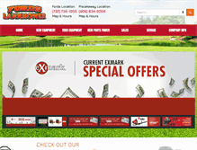 Tablet Screenshot of fordslawnmower.com